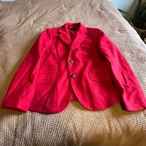 Talbots Red Wool Blazer